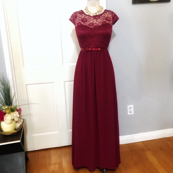 Rephyllis Dresses & Skirts - Maroon/Wine Bridesmaid Maxi Dress